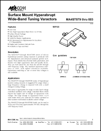 MA4ST080-T/R Datasheet