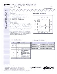 MAAPSM0008TR-3000 Datasheet