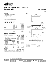 SW-205 Datasheet