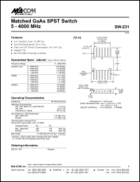 SW-231 Datasheet