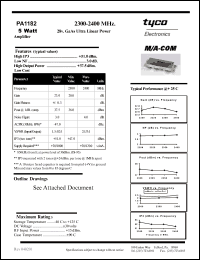 PA1182 Datasheet