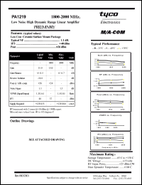 PA1219 Datasheet