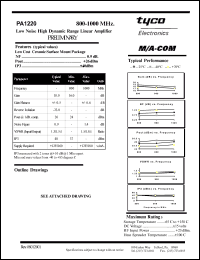 PA1220 Datasheet