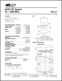 SW-121 Datasheet