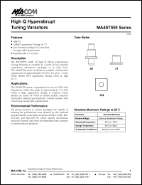 MA4ST552-134 Datasheet