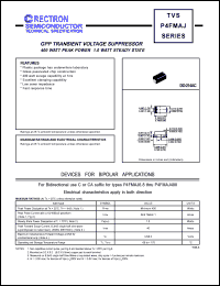 P4FMAJ11A Datasheet