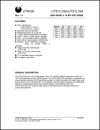 UT51L164MC-40 Datasheet