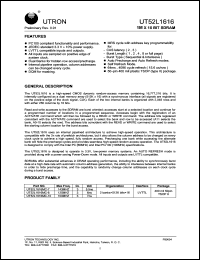 UT52L1616MC-10 Datasheet