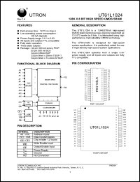 UT61L1024JC-12 Datasheet