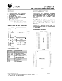 UT61L512JC-10 Datasheet