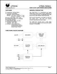 UT62L1024LS-70LLI Datasheet