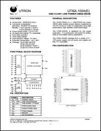 UT62L1024LC-35LLE Datasheet