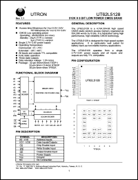UT62L5128BS-70LL Datasheet