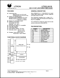 UT62L6416MC-55LLE Datasheet