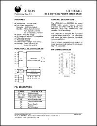 UT62L64CPC-35L Datasheet