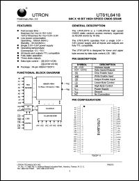 UT61L6416MC-15 Datasheet