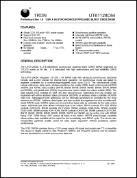 UT61128C64T-5 Datasheet