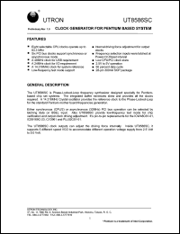 UT8586SC Datasheet