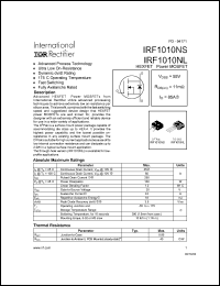 IRF1010ES Datasheet
