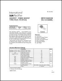 IRF5Y3205CM Datasheet