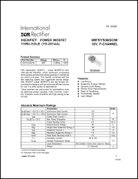 IRF5Y5305CM Datasheet