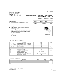 IRFBA90N20D Datasheet