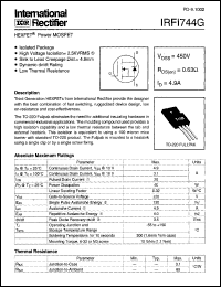 IRFI740GLC Datasheet