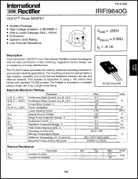 IRFI9620G Datasheet