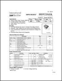 IRFP23N50L Datasheet