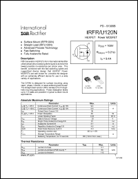 IRFR5505 Datasheet