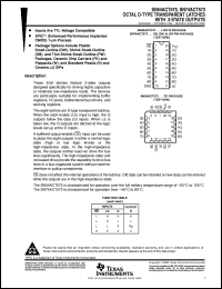 SNJ54ACT573FK Datasheet