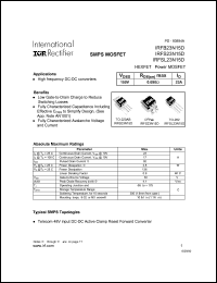 IRFBF20L Datasheet