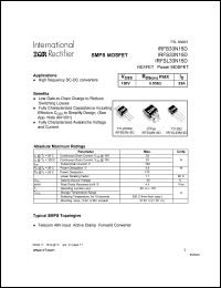IRFB33N15D Datasheet