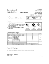 IRFSL41N15D Datasheet