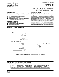 IRU1010-25CY Datasheet