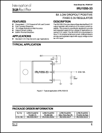 IRU1050-33CT Datasheet