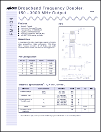 FM-104 Datasheet