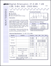 MAATSS0001 Datasheet