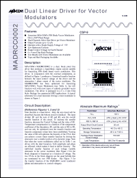 MAMDCC0002-DC000 Datasheet