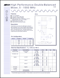 MD-113PIN Datasheet