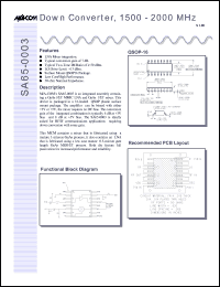 SA65-0003-TB Datasheet