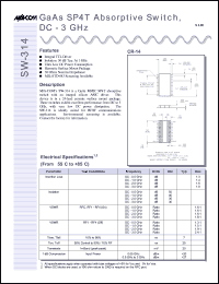 SW-311PIN Datasheet