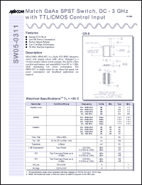 SW05-0311 Datasheet