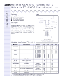 SW10-0312 Datasheet
