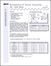 MAAMSS0017TR3000 Datasheet