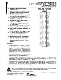 SN74ABTH16260DLR Datasheet