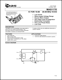 MAS1178ATF1 Datasheet