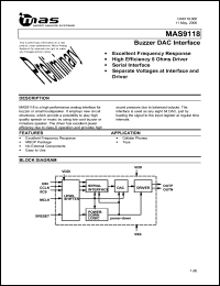 MAS9118ASMB-T Datasheet