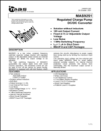 MAS9251ACAF-T Datasheet