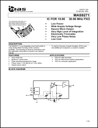 MAS9271ATB1 Datasheet